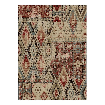 Sleep Ez 2 ft. 3 in. x 7 ft. 7 in. American Destination Tuscon Area Rug, Multi Color SL1836403